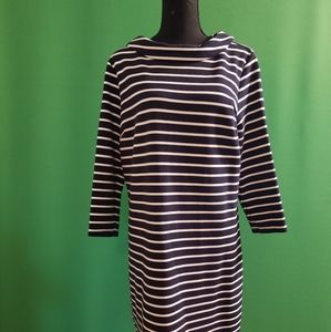 Blue and White striped dress